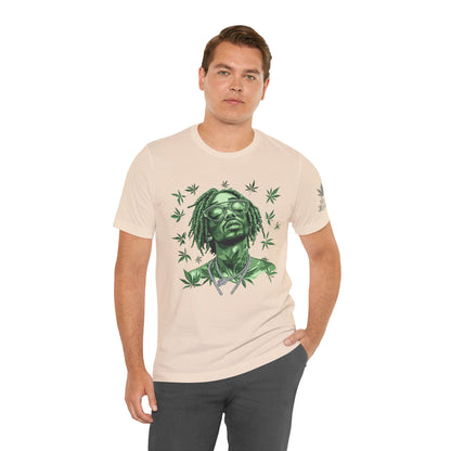 Elevated Vision Green Dream Tee - Premium Airlume Cotton Cannabis Culture Art