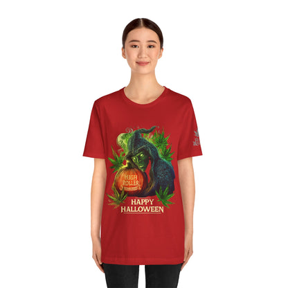 Cannabis Witch's Brew Halloween T-Shirt - Premium Spooky 420 Black Edition Apparel"