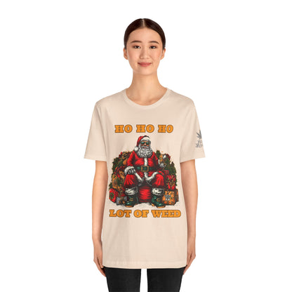 Ho Ho Ho Lot Of Weed Premium Cannabis Christmas T-Shirt