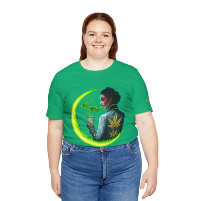 Cannabis Queen Commander T-Shirt - Premium Afrofuturistic 420 Lifestyle Apparel"