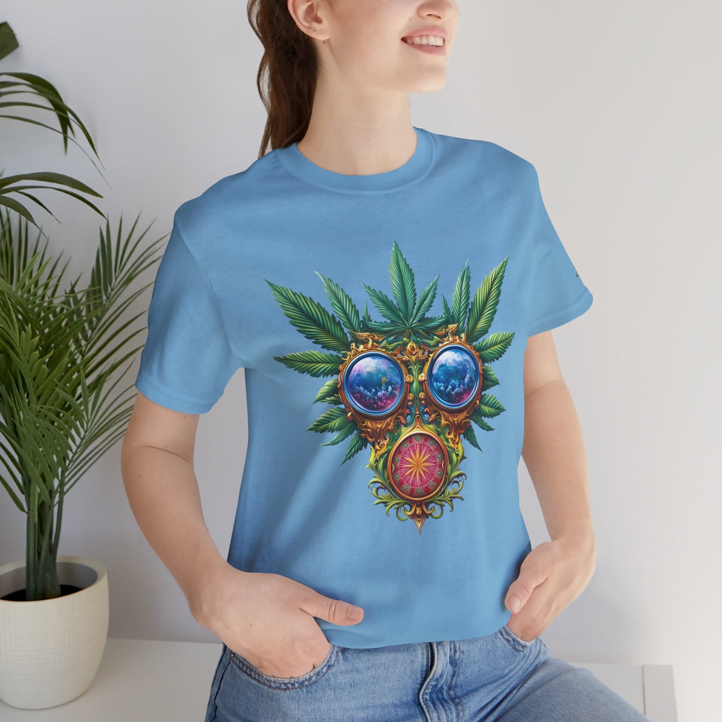 Third Eye Vision T-Shirt - Premium Airlume Cotton Cannabis Kaleidoscope Art Tee
