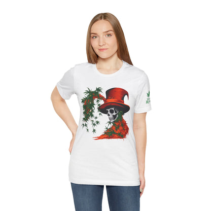 Top Hat Skull Tee - Premium Airlume Cotton Cannabis Culture Victorian Gothic Art