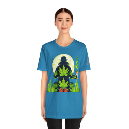 Luxury Gothic Cannabis Vampire T-Shirt - Premium Dark HIGH ROLLER Streetwear - Elevated Nocturnal 420 Fashion