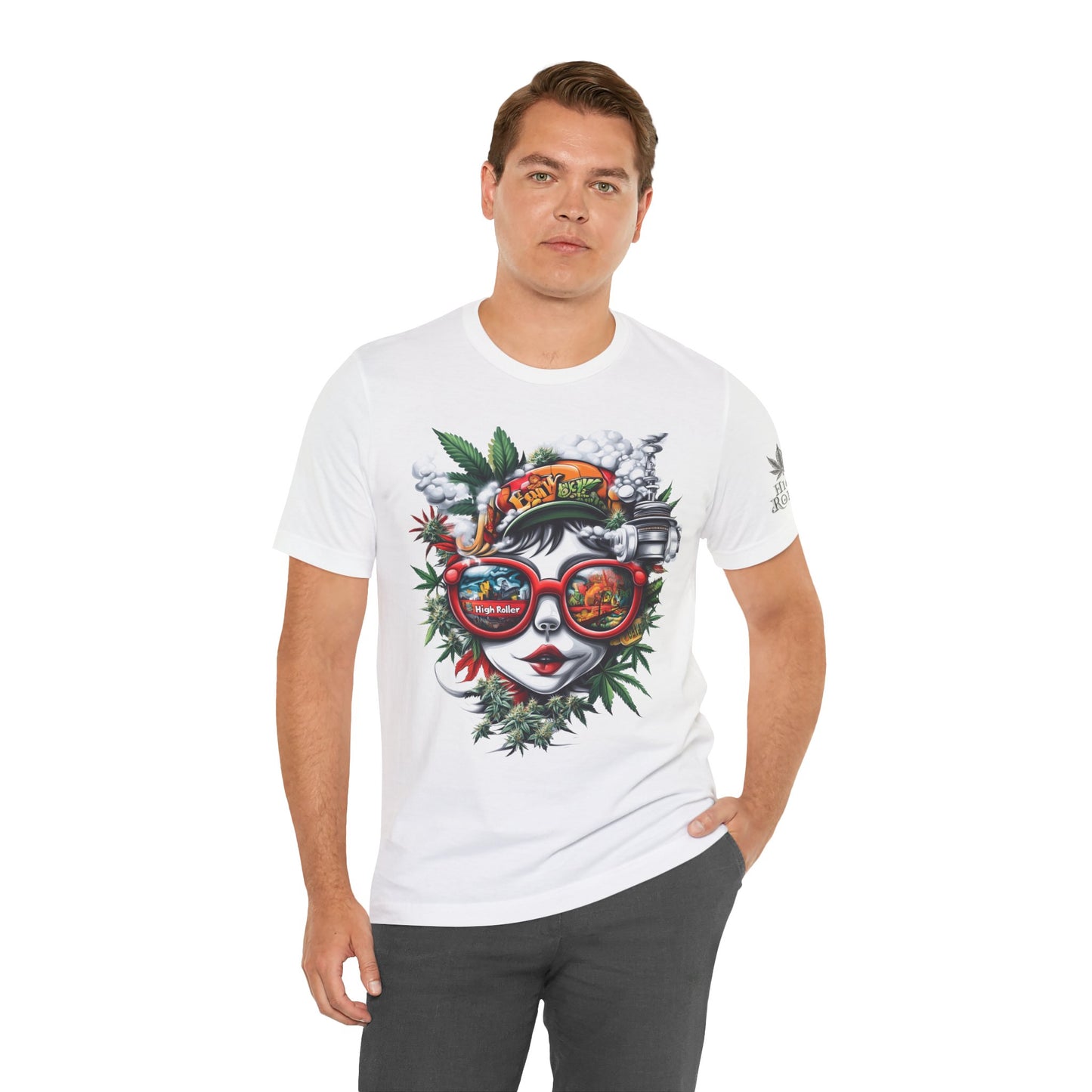Vision Quest T-Shirt - Premium Airlume Cotton Cannabis Goddess Psychedelic Art Tee