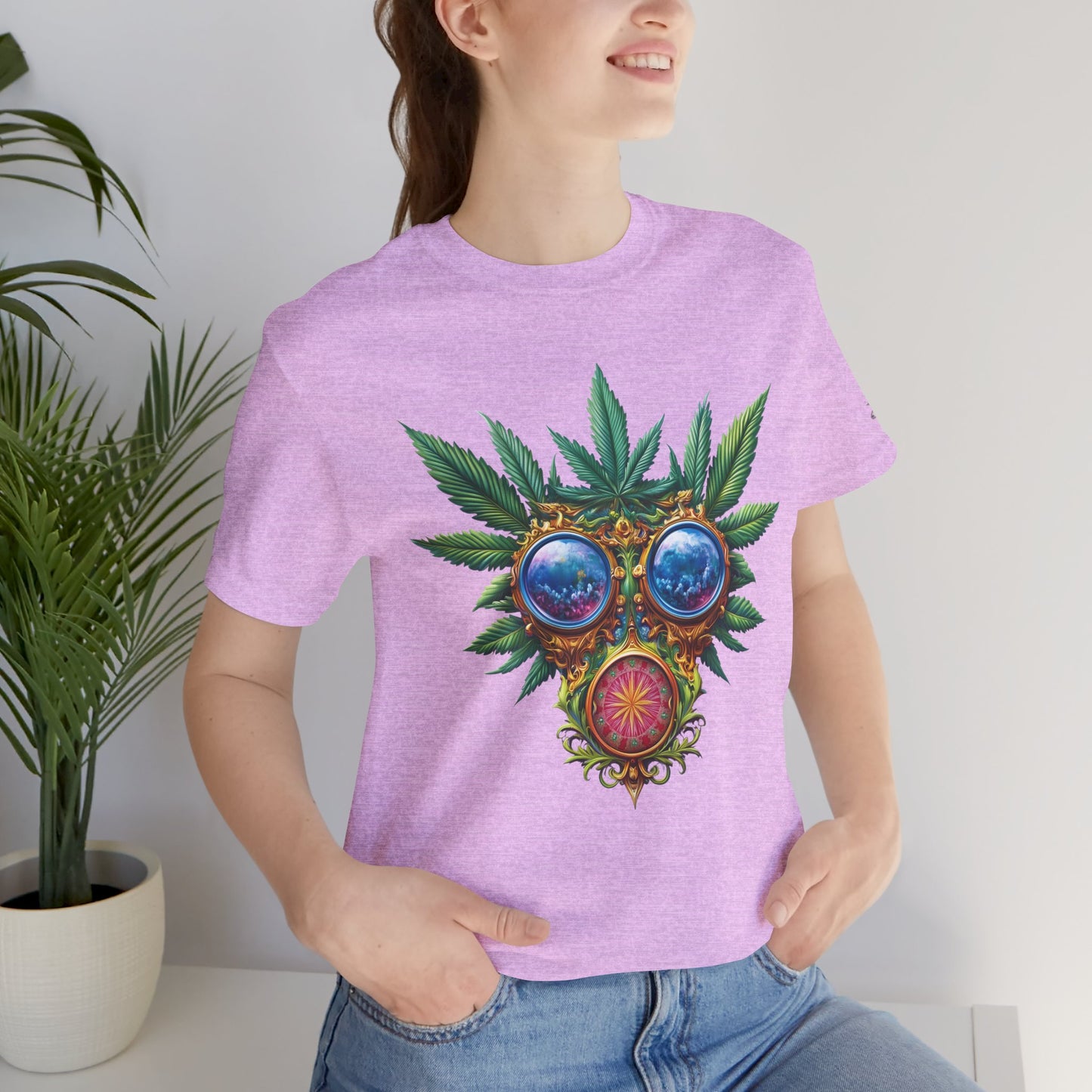 Third Eye Vision T-Shirt - Premium Airlume Cotton Cannabis Kaleidoscope Art Tee