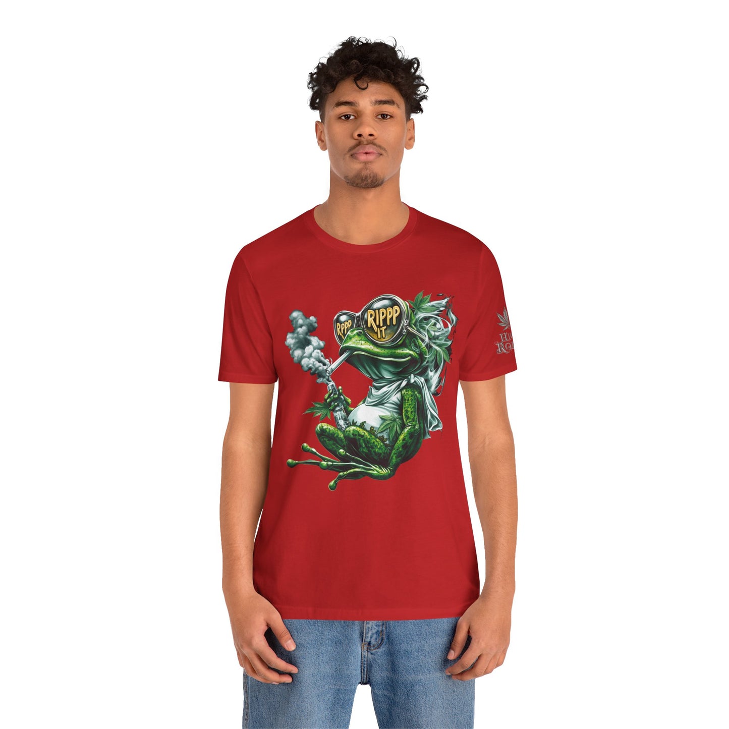 RIPPP IT Cosmic Frog Tee - Premium Airlume Cotton Cannabis Culture Streetwear