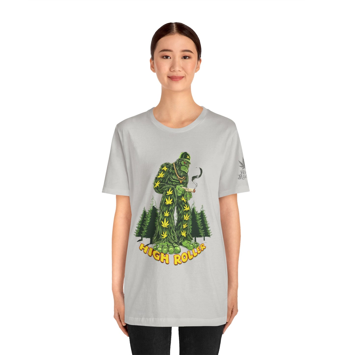 Cannabis Sasquatch Forest King T-Shirt - Premium Bigfoot 420 Lifestyle Apparel"