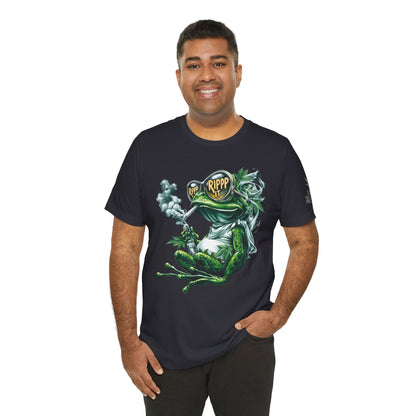 RIPPP IT Cosmic Frog Tee - Premium Airlume Cotton Cannabis Culture Streetwear