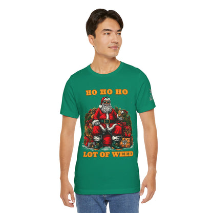 Ho Ho Ho Lot Of Weed Premium Cannabis Christmas T-Shirt