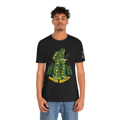 Cannabis Sasquatch Forest King T-Shirt - Premium Bigfoot 420 Lifestyle Apparel"