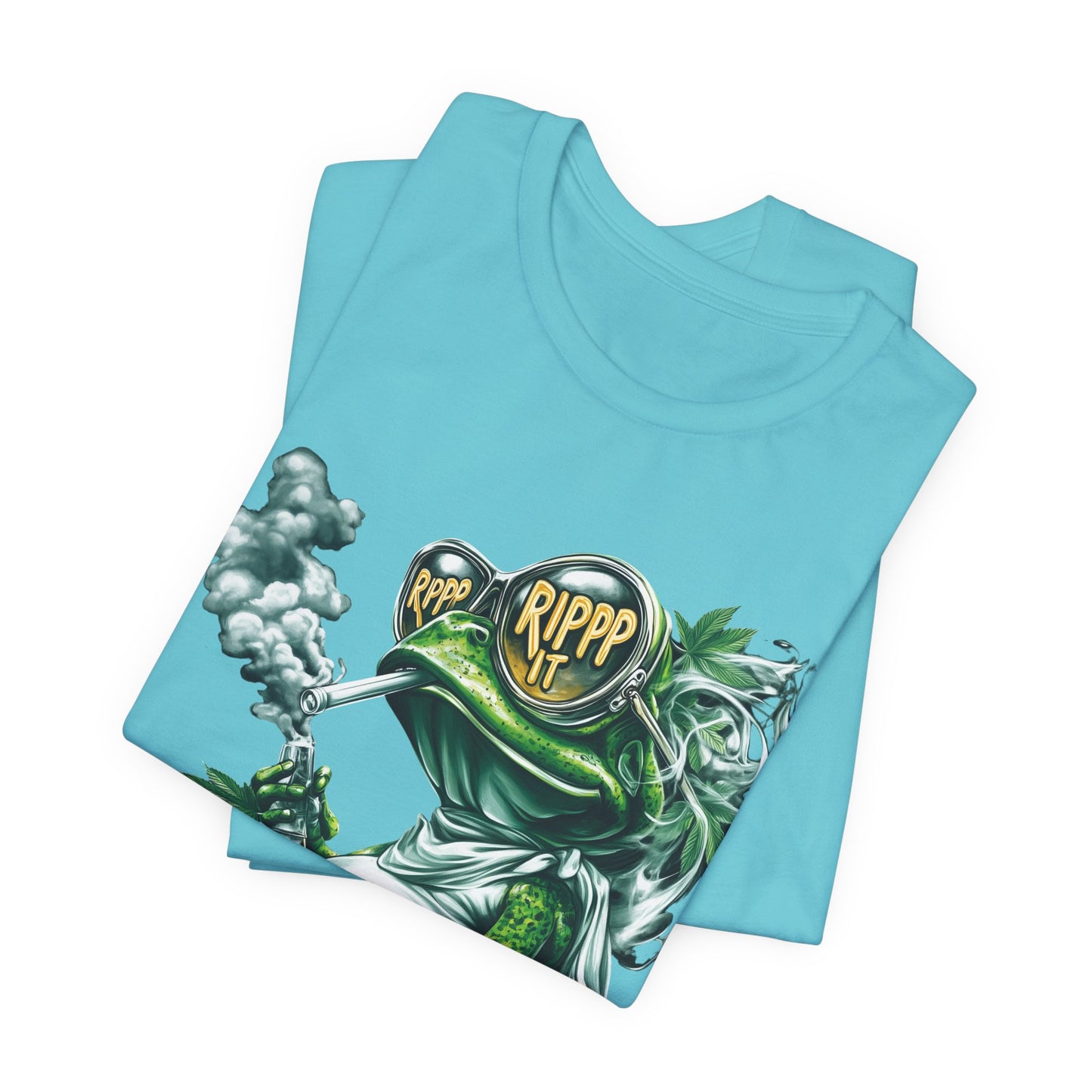 RIPPP IT Cosmic Frog Tee - Premium Airlume Cotton Cannabis Culture Streetwear
