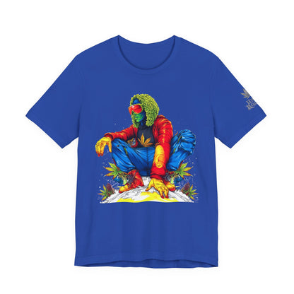 High Roller Rainbow Squat Cannabis T-Shirt - Premium 420 Psychedelic Street Art Colorful Lifestyle Statement Apparel"