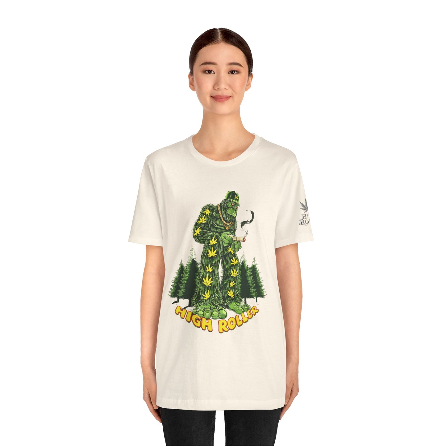 Cannabis Sasquatch Forest King T-Shirt - Premium Bigfoot 420 Lifestyle Apparel"