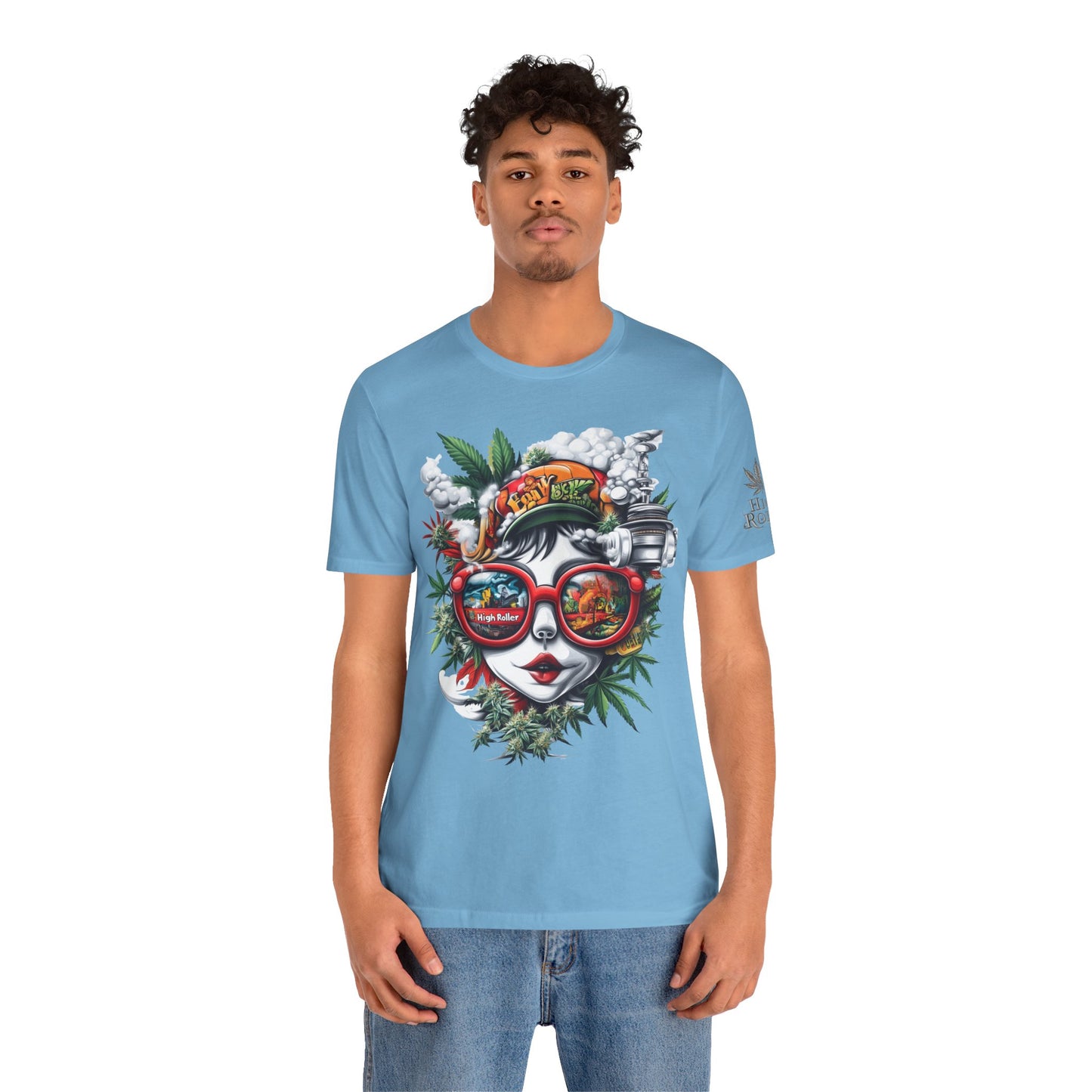 Vision Quest T-Shirt - Premium Airlume Cotton Cannabis Goddess Psychedelic Art Tee