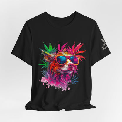 PSYCHEDELIC CANNABIS DOG™ | PREMIUM TRIPPY ART TEE