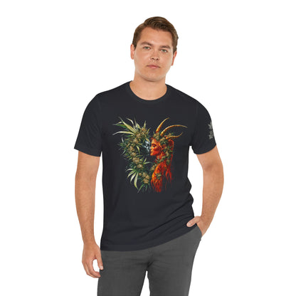 Sacred Union T-Shirt - Premium Airlume Cotton Cannabis Spirits Fantasy Art Tee