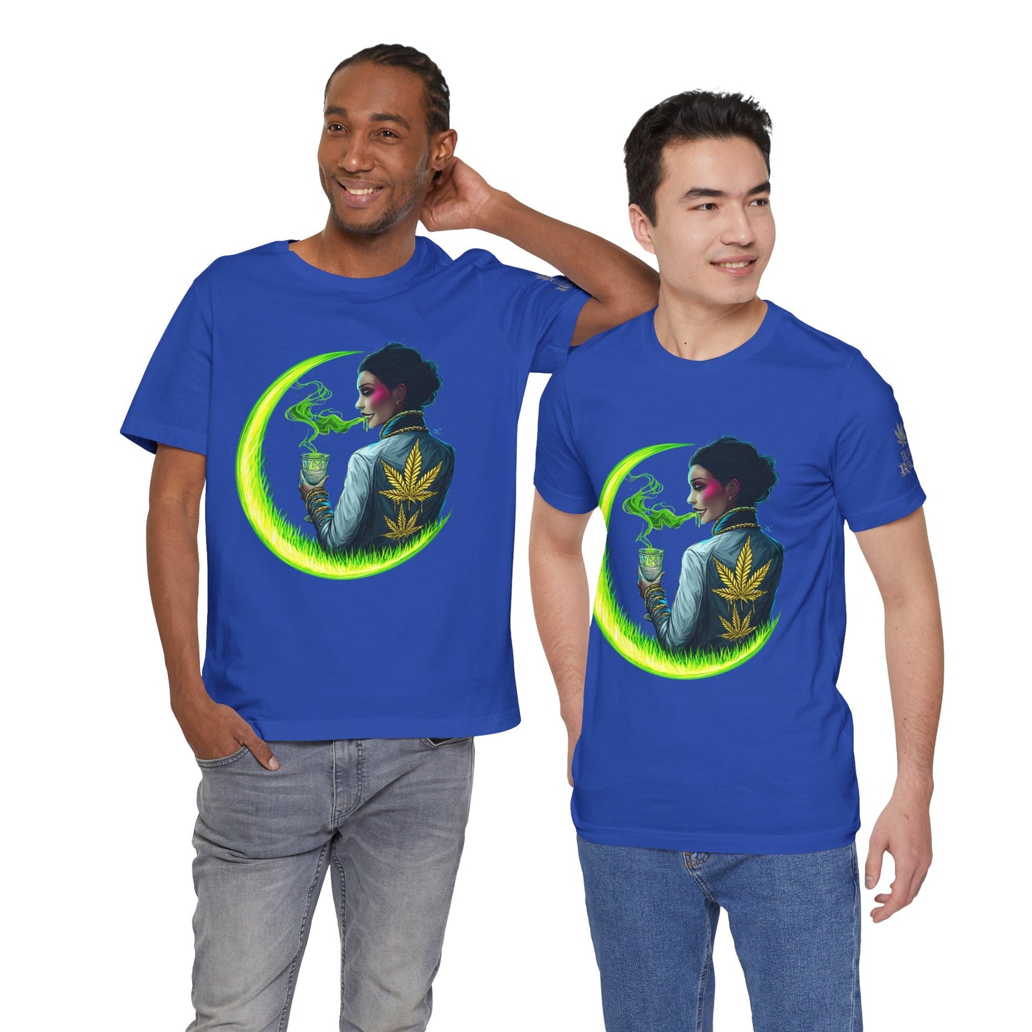 Cannabis Queen Commander T-Shirt - Premium Afrofuturistic 420 Lifestyle Apparel"