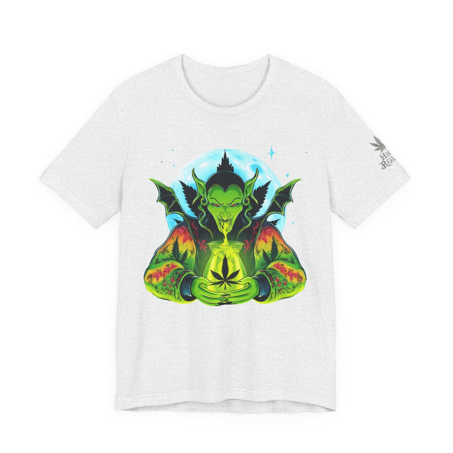 Mystic Dragon Guardian Cannabis Meditation T-Shirt - Premium Psychedelic 420 Apparel