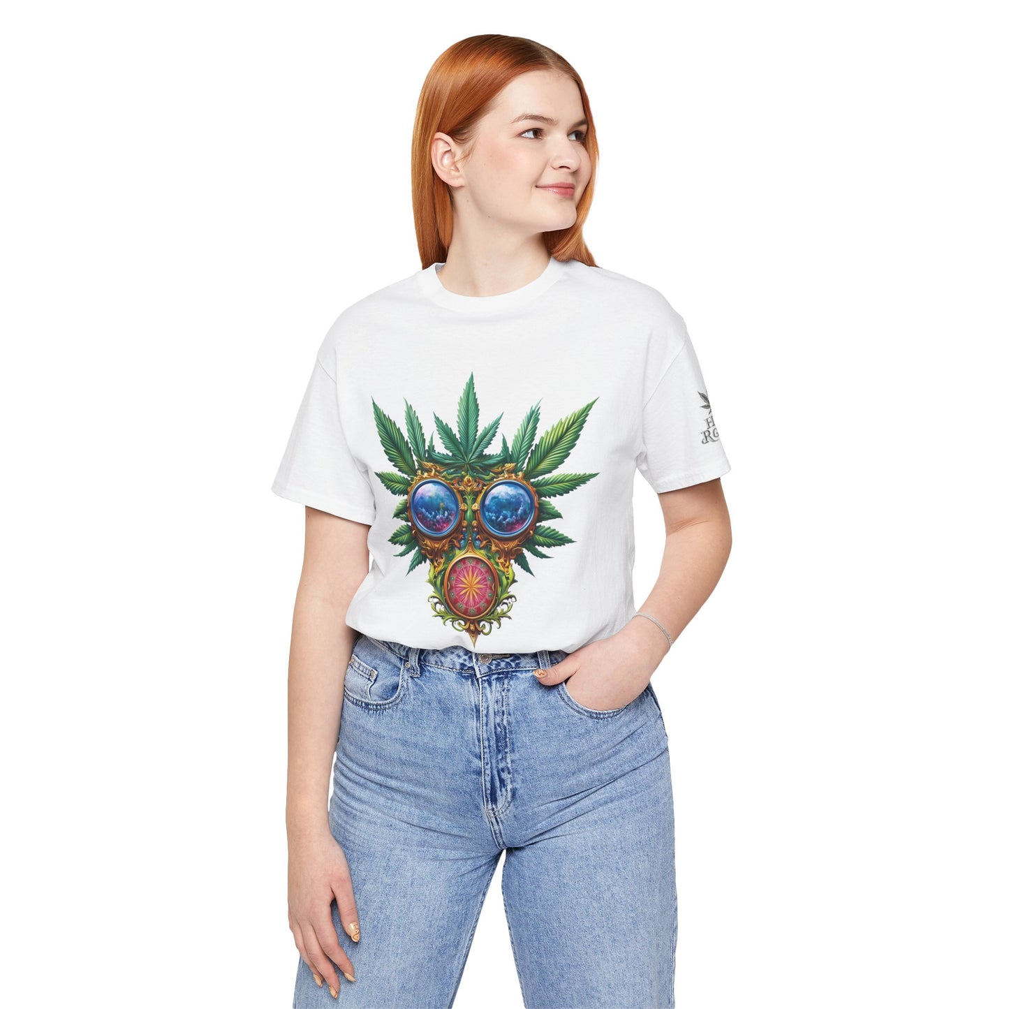 Third Eye Vision T-Shirt - Premium Airlume Cotton Cannabis Kaleidoscope Art Tee