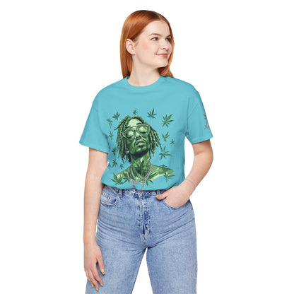 Elevated Vision Green Dream Tee - Premium Airlume Cotton Cannabis Culture Art
