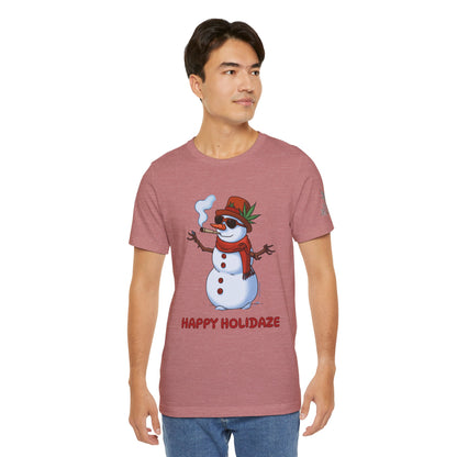 Happy Holidaze Premium Cannabis Christmas T-Shirt