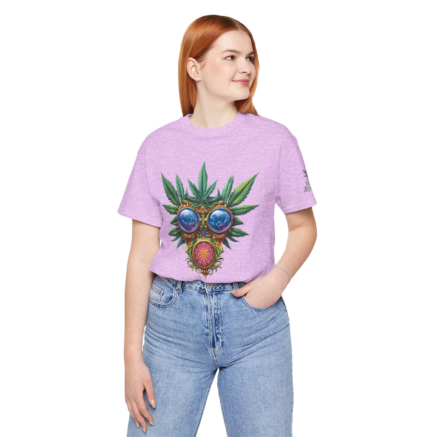 Third Eye Vision T-Shirt - Premium Airlume Cotton Cannabis Kaleidoscope Art Tee