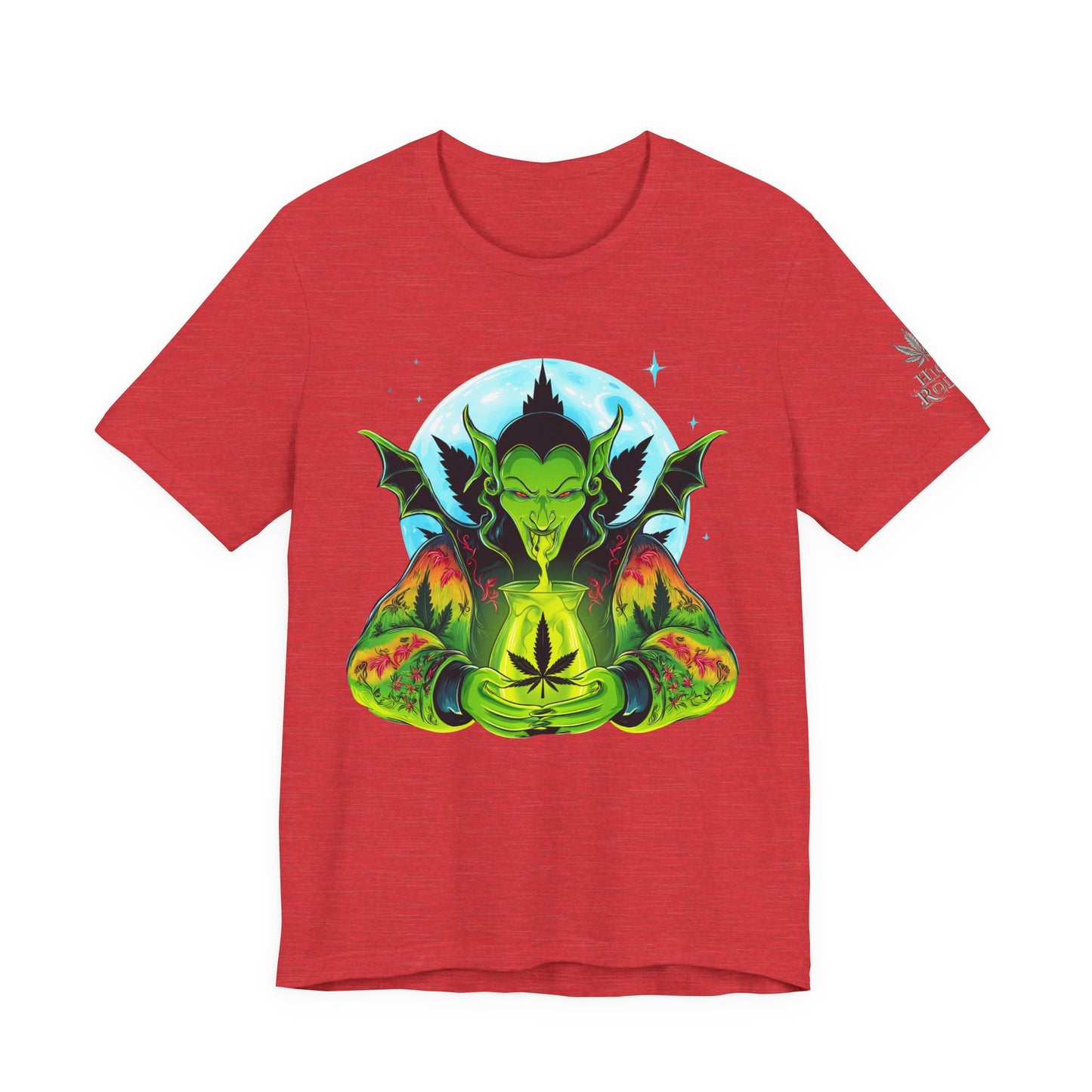 Mystic Dragon Guardian Cannabis Meditation T-Shirt - Premium Psychedelic 420 Apparel