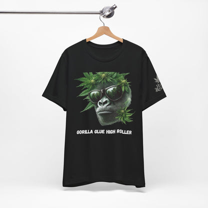 Gorilla Glue Elite Tee - Premium Airlume Cotton Cannabis Strain Culture Black Shirt