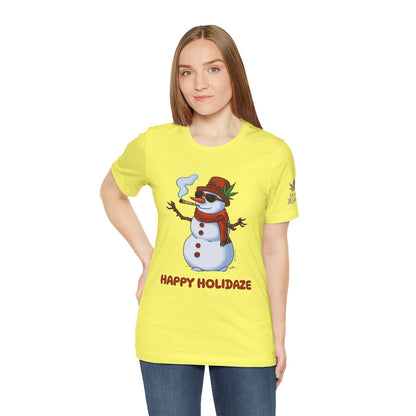 Happy Holidaze Premium Cannabis Christmas T-Shirt