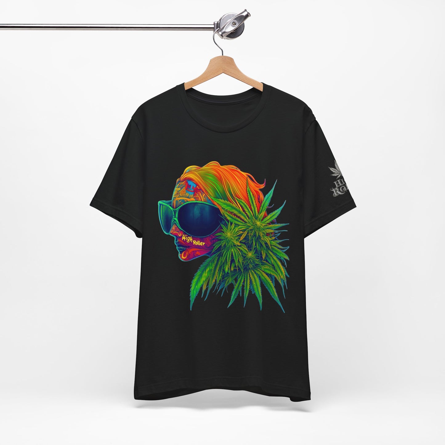 Neon Dreams Tee - Premium Airlume Cotton Cannabis Culture Psychedelic Profile Art