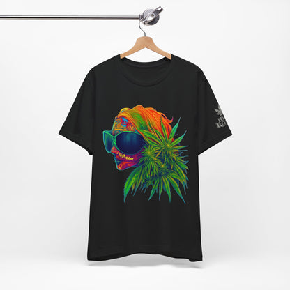 Neon Dreams Tee - Premium Airlume Cotton Cannabis Culture Psychedelic Profile Art