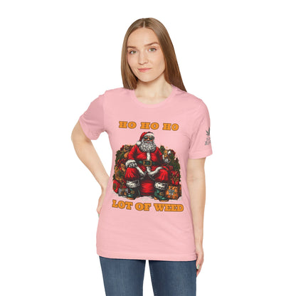 Ho Ho Ho Lot Of Weed Premium Cannabis Christmas T-Shirt