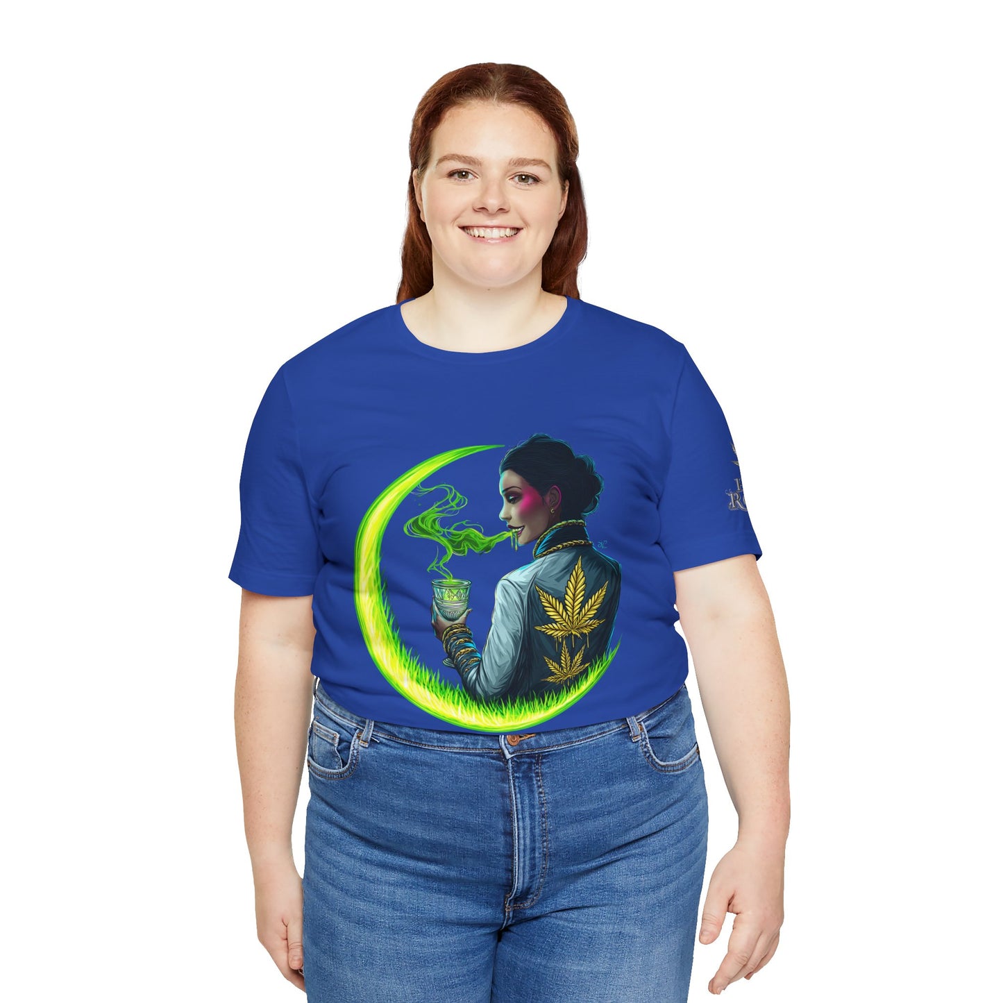 Cannabis Queen Commander T-Shirt - Premium Afrofuturistic 420 Lifestyle Apparel"