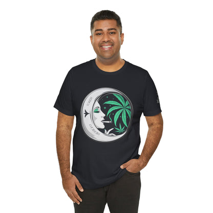 Toker Girl Coin Tee - Vintage Cannabis Portrait Art Design | High Roller