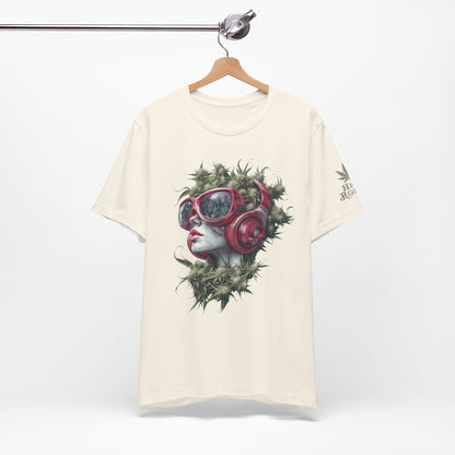 CANNABIS GODDESS TECH™ | PREMIUM FUTURISTIC ART TEE