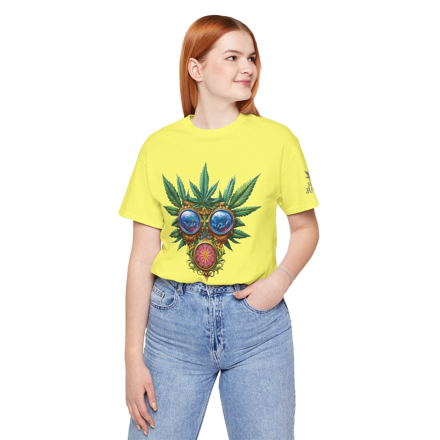 Third Eye Vision T-Shirt - Premium Airlume Cotton Cannabis Kaleidoscope Art Tee