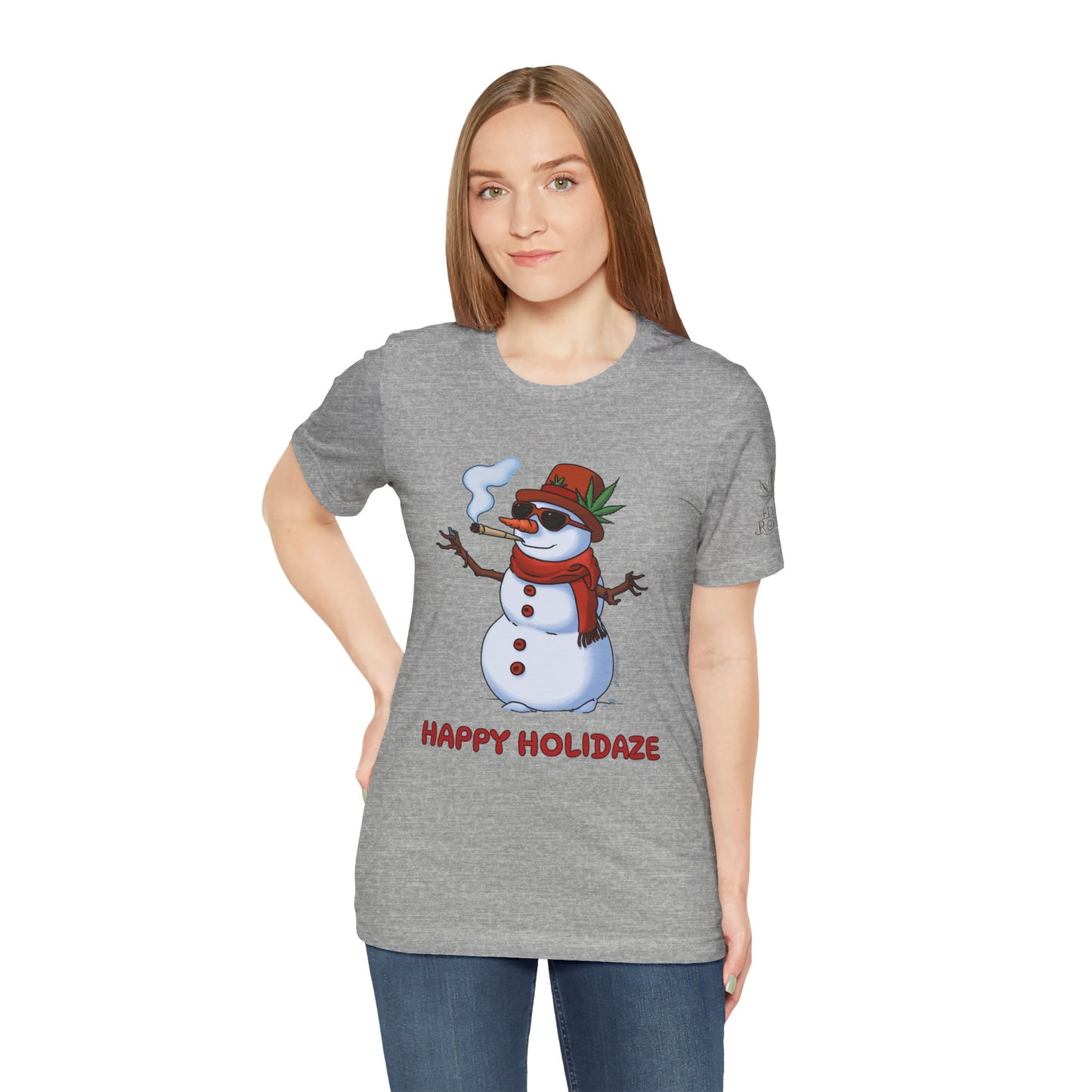 Happy Holidaze Premium Cannabis Christmas T-Shirt