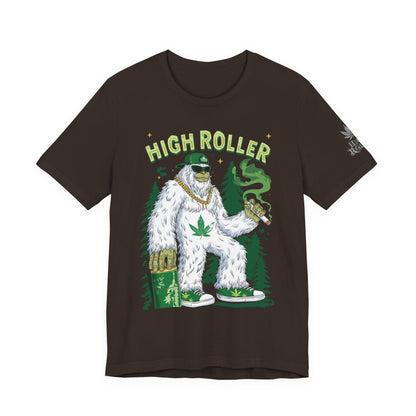 Alpine Yeti HIGH ROLLER T-Shirt - Premium Cannabis Mountain Culture Apparel