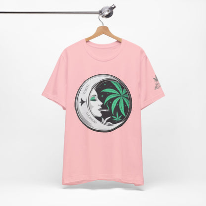 Toker Girl Coin Tee - Vintage Cannabis Portrait Art Design | High Roller