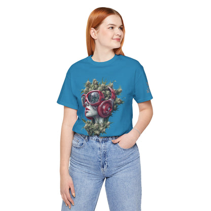 CANNABIS GODDESS TECH™ | PREMIUM FUTURISTIC ART TEE