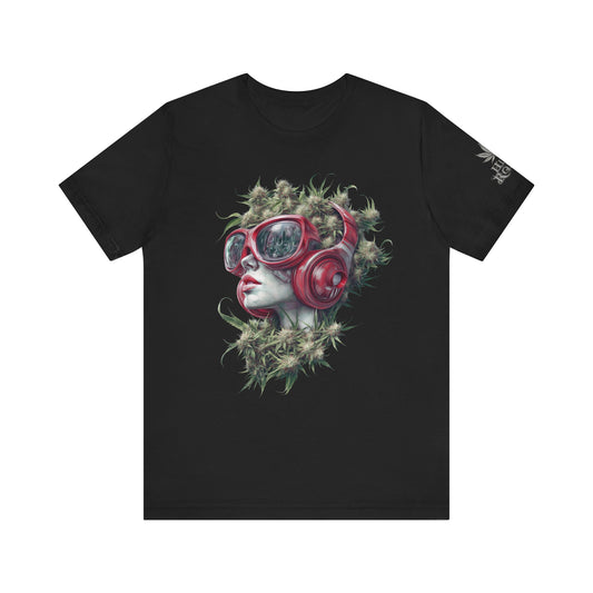 CANNABIS GODDESS TECH™ | PREMIUM FUTURISTIC ART TEE