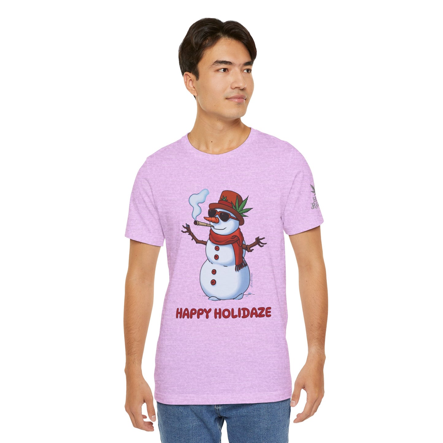 Happy Holidaze Premium Cannabis Christmas T-Shirt