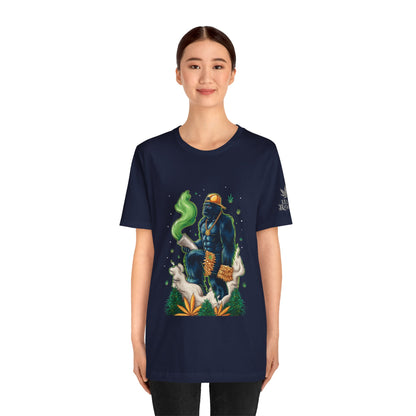 Bigfoot Cannabis Scholar T-Shirt - Premium Sasquatch 420 Lifestyle Apparel