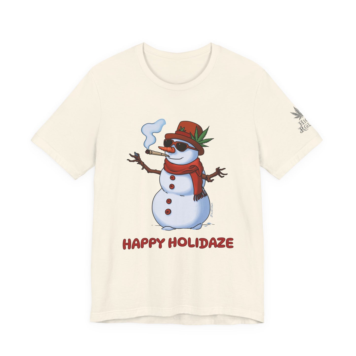 Happy Holidaze Premium Cannabis Christmas T-Shirt