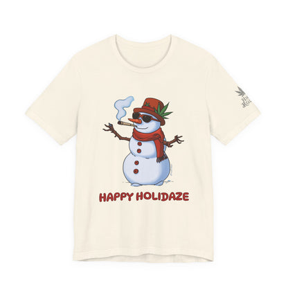 Happy Holidaze Premium Cannabis Christmas T-Shirt