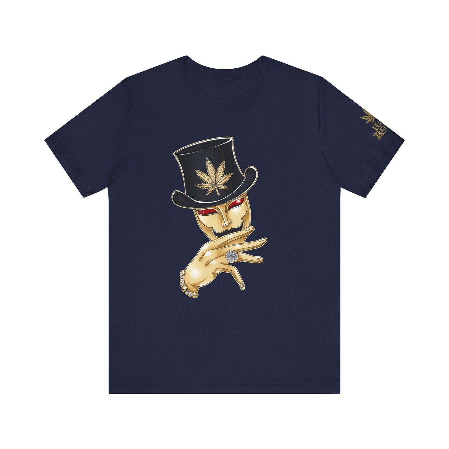 Golden Touch T-Shirt - Premium Airlume Cotton Cannabis Luxury Boss Art Tee