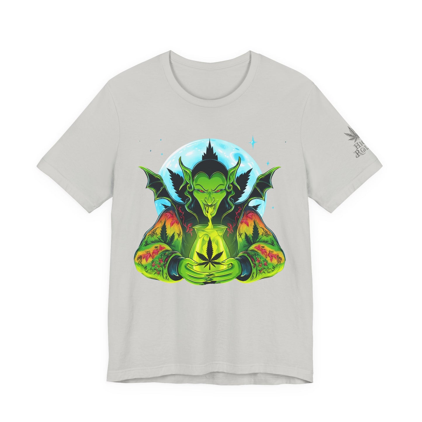 Mystic Dragon Guardian Cannabis Meditation T-Shirt - Premium Psychedelic 420 Apparel