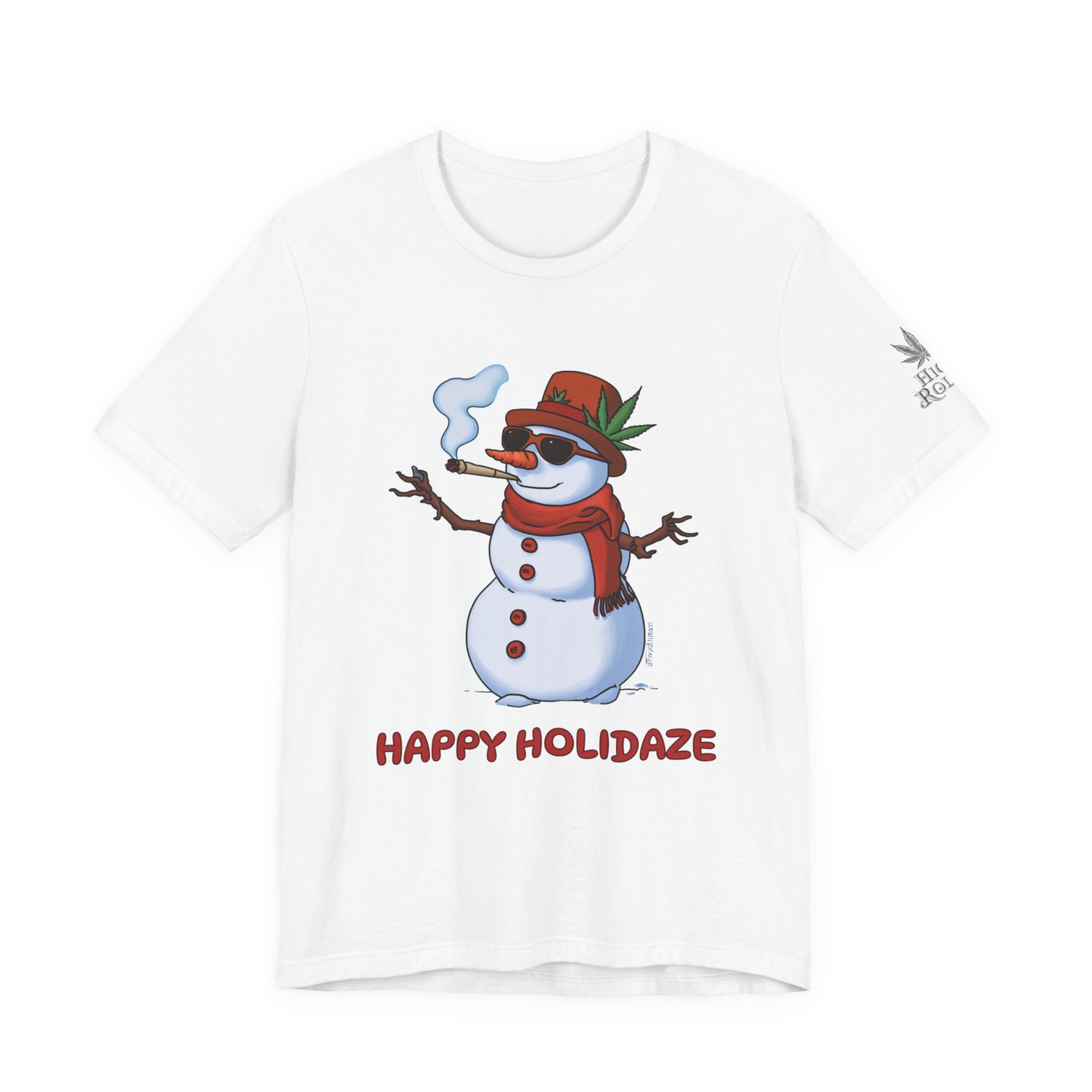 Happy Holidaze Premium Cannabis Christmas T-Shirt