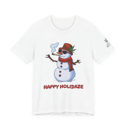 Happy Holidaze Premium Cannabis Christmas T-Shirt