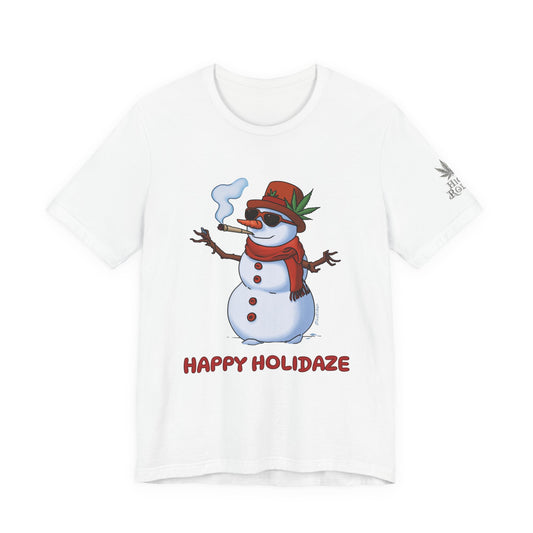 Happy Holidaze Premium Cannabis Christmas T-Shirt